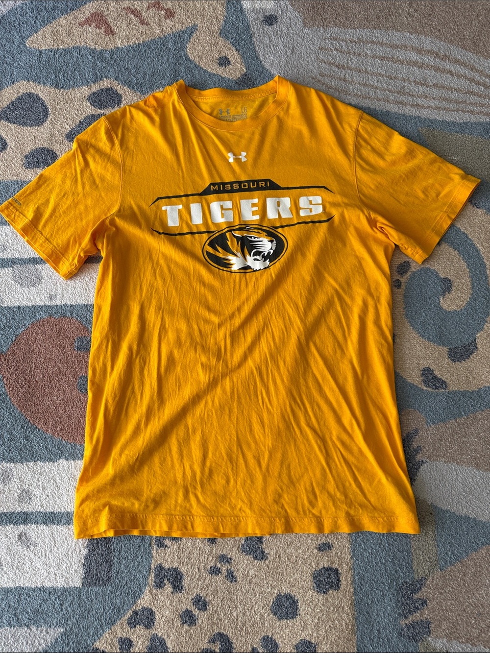 Under Armour Missouri Tigers Gold/Black Crew Neck Short Sleeve Tee